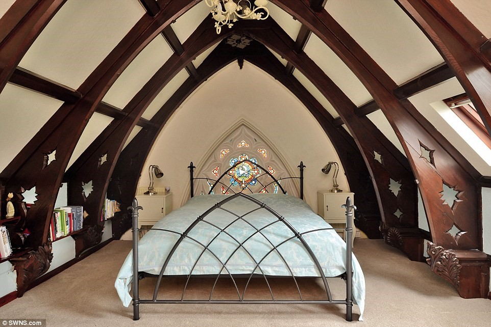 Converted Church Bedroom