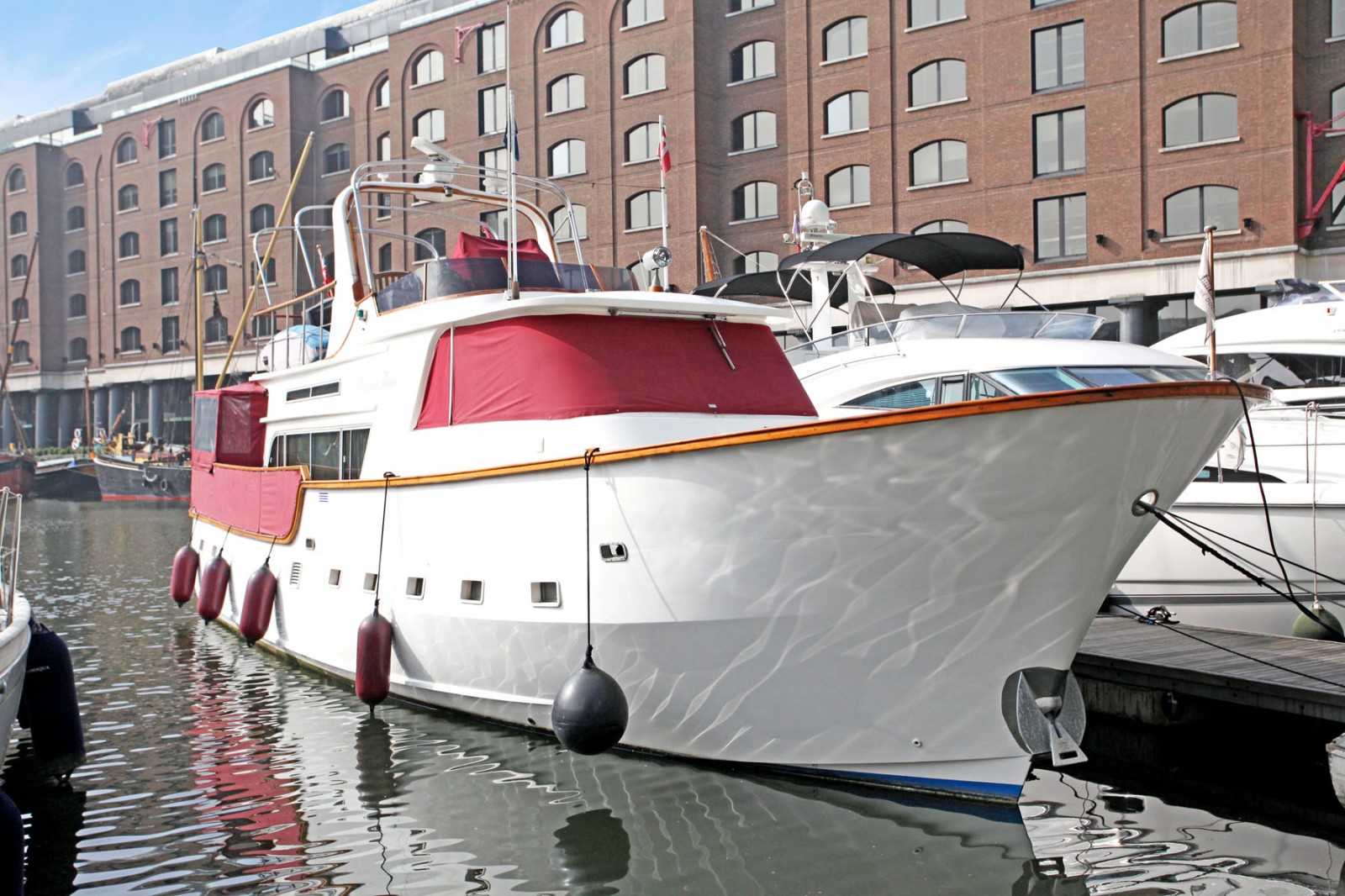 St Katharine dock yacht