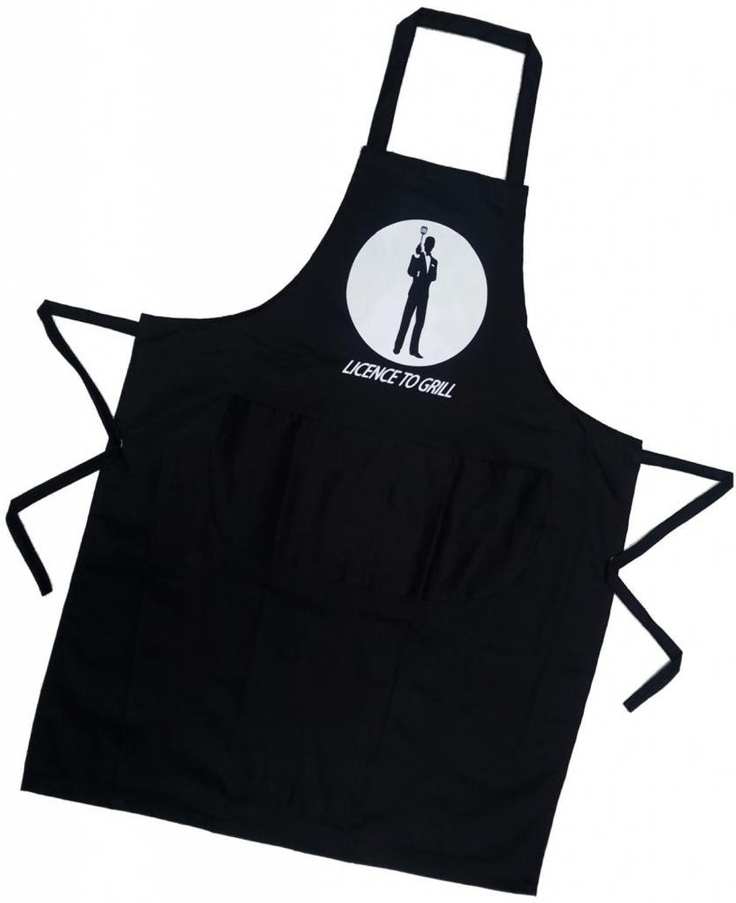 Licence to Grill James Bond 007 Novelty Apron amazon small
